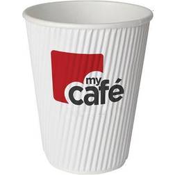 MyCafe 8oz Ripple Wall Hot Cups (500 Pack) HVRWPA08V