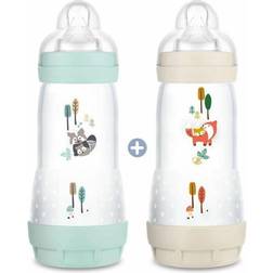 Mam Lot 2 Baby Bottle Easy Start Anti-colic Nature 320 ml Aqua