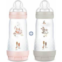 Mam Lot 2 Baby Bottle Easy Start Anti-colic Nature 320 ml Blush