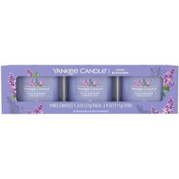 Yankee Candle Lilac Blossoms Set Of Three Filled Votives Scented Candle