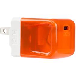 Case-Mate FUEL Brites 30W USB-C PD Compact GaN Power Adapter Vibrant Orange