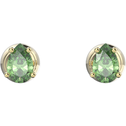 Swarovski Stilla Stud Earrings - Gold/Green