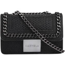 Carvela Mini Bailey Crossbody Bag - Black/Silver