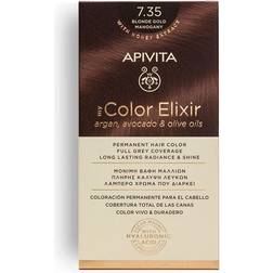 Apivita My Color Elixir Μόνιμη Βαφή Μαλλιών 7.35 Ξανθό Μελί Μαονί