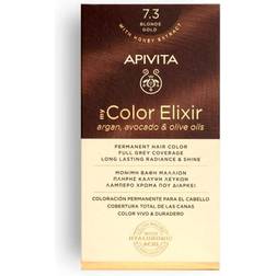 Apivita My Color Elixir Μόνιμη Βαφή Μαλλιών 7.3 Ξανθό