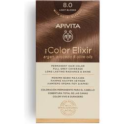 Apivita My Color Elixir Μόνιμη Βαφή Μαλλιών 8.0 Ξανθό Ανοιχτό