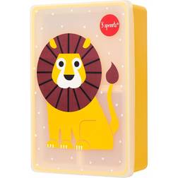 3 Sprouts Food box in silicone, Lion