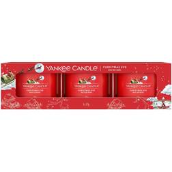 Yankee Candle Christmas Eve Set of Three Filled Votives Scented Candle