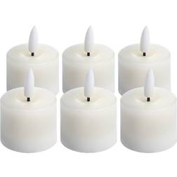 Hill Interiors Luxe Collection Set Of 6 Natural Glow Tealight LED Candle