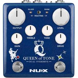 Nux NDO-6 Queen of Tone Dual Overdrive Effects Pedal Blue