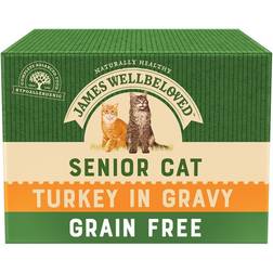 James Wellbeloved Senior Wet Cat Food Pouch Grain Free Turkey