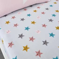 Cosatto Happy Stars Fitted Bed Sheets Single 35.4x74.8"