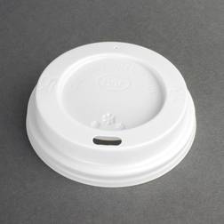 Fiesta Recyclable Coffee Cup Lids White 225ml 8oz (Pack of 50)