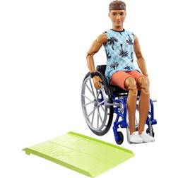 Barbie Ken Fashionista Doll #195 With Wheelchair &Amp; Ramp