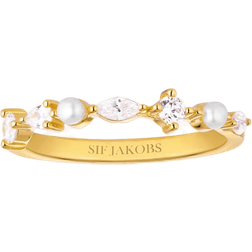 Sif Jakobs Adria Ring - Gold/Pearls/Transparent