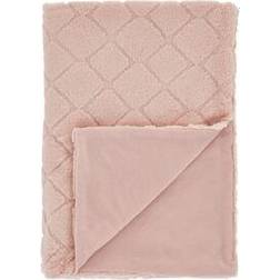 Catherine Lansfield Cosy Diamond Blankets Grey, Green, Pink, White (170x130cm)