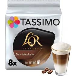 Tassimo L'OR Latte Macchiato Coffee Pods 267g 8pcs
