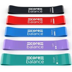 Core Balance Mini Resistance Bands (5-Piece)