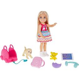 Barbie Chelsea Travel dukke m. rejsetilbehør