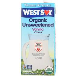 Westsoy Organic Unsweetened Soy Milk Vanilla