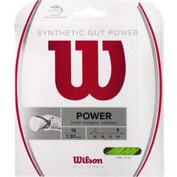 Wilson Synthetic gut Power Tennis String, Lime, 16-gauge
