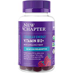 Chapter Cellular Energy Vitamin B12+ with Organic Fiber Raspberry 60 Gummies