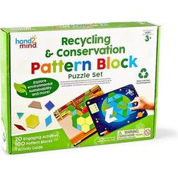 Learning Resources hand2mind Recycling & Conservation Pattern Block Puzzle Set, Multicolor
