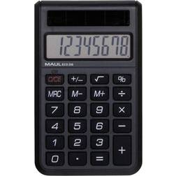 Maul ECO 250 Pocket calculator Black Display (digits) 8 solar-powered (W x H x D) 60 x 98 x 12 mm
