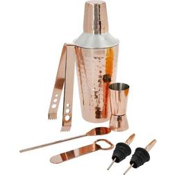 BarCraft 7-piece Copper Cocktail Shaker Bar Set