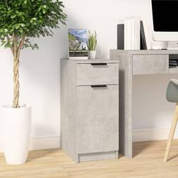 vidaXL Cabinet Concrete Writing Desk