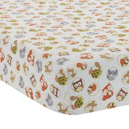 Bedtime Originals Friendly Forest Woodland Animals Baby Fitted Crib Sheet 28x52"