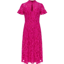 Phase Eight Lulu Lace Dress - Magenta Pink