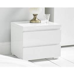 LPD Furniture Puro 2 Drawer Bedside Table