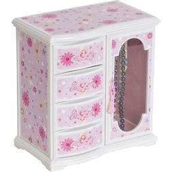 Mele & Co 00814F13M Hyacinth Girls Glittery Upright Musical Ballerina Jewelry Box, Pink