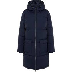 Object Quilted Hooded Coat - Sky Captain