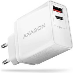 Axagon ACU-PQ22W ACU-PQ22W USB-oplader Stikdåse 2 x USB-A, USB-C USB Power Delivery (USB-PD) Qualcomm Quick Charge 2.0, Qualcomm Quick Charge 3.0