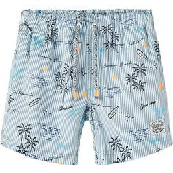 Name It Printed Swim Shorts - Crystal Seas