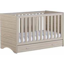 Babymore Veni Cot Bed with Drawer 29.9x57.1"