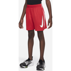 Nike Boys 8-20 Dri-FIT Multi Graphic Swoosh Shorts, Boy's, Medium, Dark Pink