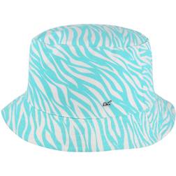 Regatta Childrens/kids Crow Zebra Print Canvas Bucket Hat (aruba Blue)