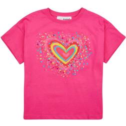 Desigual Heart Kids T-shirt Pink