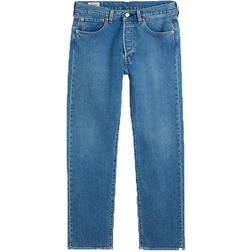 Levi's 501 Original Straight Fit Jeans - Medium Indigo Worn/Blue