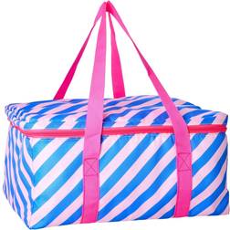 Rice Cooler Bag Pink and Blue Striped