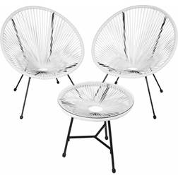 tectake Set of 2 Santana chairs