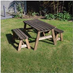 Rutland County Garden Furniture Oakham Rounded Bench set