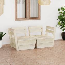 vidaXL Becrux Garden 2-Seater Outdoor Sofa