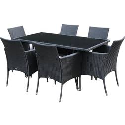 OutSunny 6-Seater Patio Dining Set