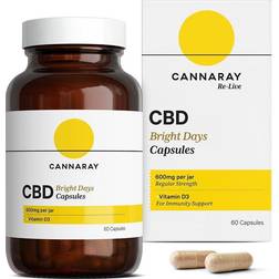 Cannaray CBD Immunity Support Capsules 600mg