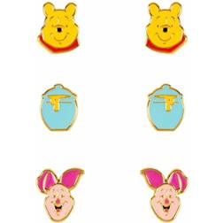 Disney Winnie The Pooh Stud Earrings Set of