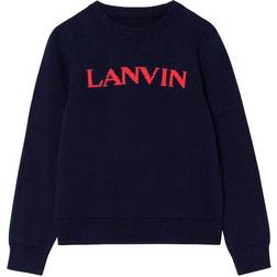 Lanvin Boys Logo Knitwear Navy 12Y